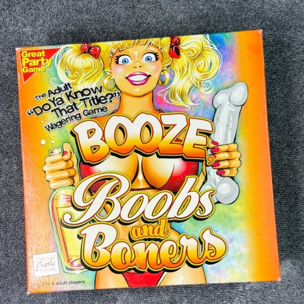 Booze Boobs and Boners Adult Wagering Board Game California Exotic Novelties